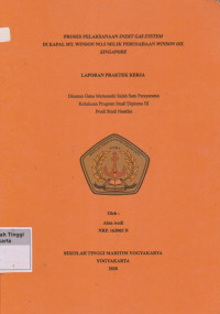 Laporan Proda Studi Nautika : Proses pelaksanaan inert gas system di kapal MT.Winson No.5 milik perusahaan winson oil Singapore