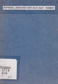 Reparasi Jangkar Dan Alat-alat Tambat