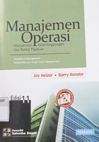 Manajemen Operasi : Manajemen Keberlangsungan dan rantai pasokan