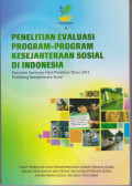 Penelitian evaluasi program - program kesejahteraan sosial di indonesia