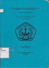 Laporan Proda Teknika : Perawatan sistem bahan bakar mesin diesel sebagai penggerak utama pa mv isa clarity