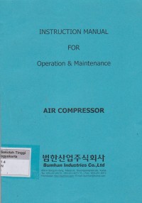 Instruction Manual For Operation & Maintenance