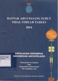 Daftar arus pasang surut tidal stream tables 2016