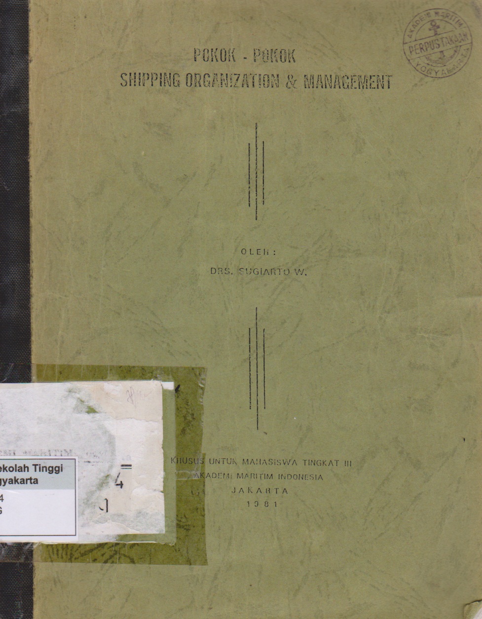Pokok - Pokok Shipping Organization dan Management