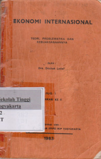Image of Ekonomi Internasional Teori,Problematika dan kebijaksanaannya