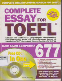 Image of Complete Essay for toefl