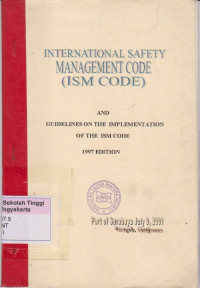 Image of International Safety Management code ( ISM Code )