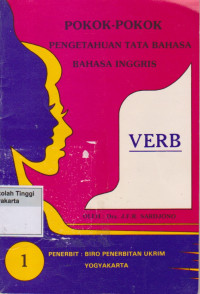 Image of Pokok - Pokok Pengetahuan Tata Bahasa Bahasa Inggris Verb