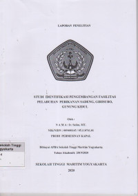 Image of Laporan Penelitian : Studi Identifikasi pengembangan fasilitas pelabuhan perikanan sadeng Girisubo Gunung Kidul