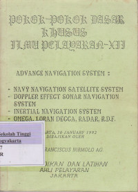 Image of Pokok - Pokok Dasar Khusus Ilmu Pelayaran XII