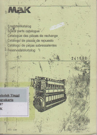 Image of Spare parts Catalogue