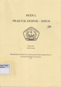Image of Modul Praktek Ekspor - Impor