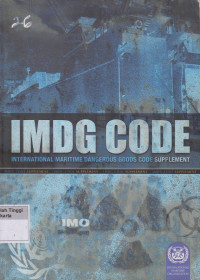 Image of IMDG Code International Maritime Dangerous Goods Code Supplement