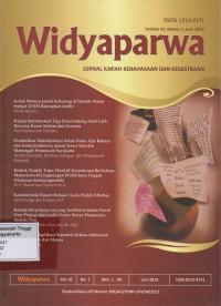 Image of Widyaparwa : Jurnal Ilmiah Kebahasaan dan Kesastraan