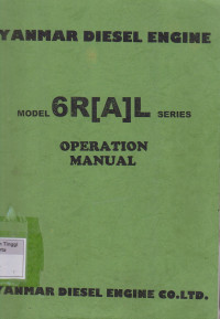 Image of Operation Manual Model 6 R[A]L Series