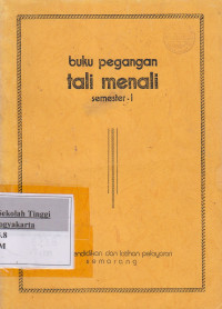 Image of Buku pegangan tali temali semester I