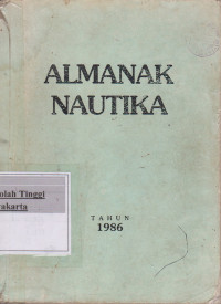 Image of Almanak Nautika Tahun 1986