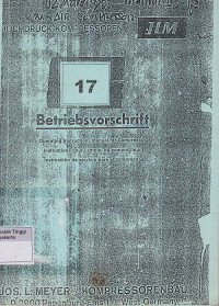 Image of Operating Instructions Manual for Compressor