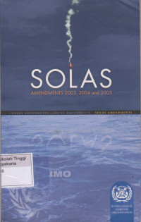 Image of SOLAS Amendments 2003, 2004 and 2005