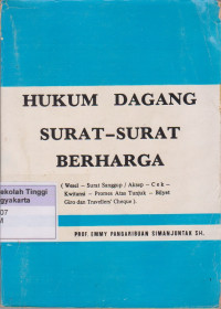 Image of Hukum Dagang Surat - Surat Berharga