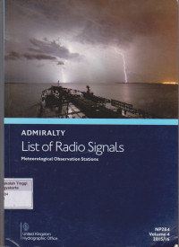 Image of Admiralty list of radio signals : Meterorological observation stations