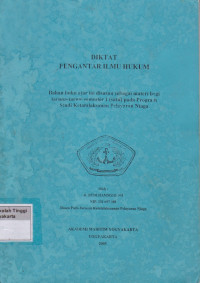 Image of Diktat Pengantar Ilmu Hukum