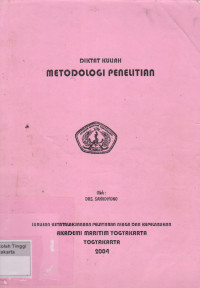 Image of Metodologi penelitian : diktat kuliah