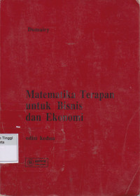 Image of Matematika Terapan Untuk Bisnis Dan Ekonomi