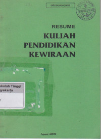 Image of Resume Kuliah Pendidikan kewiraan