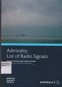 Image of Admiralty List Of Radio Signals : Maritime Safety Information Services the American, Far East and Oceania
