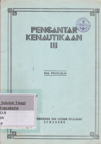 Image of Pengantar Kenautikaan III