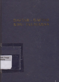 Image of Daftar - Daftar ilmu pelayaran
