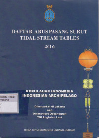 Image of Daftar arus pasang surut tidal stream tables 2016