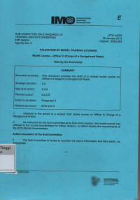 Image of Course 7.03 Officer charge of A Navigational Watch