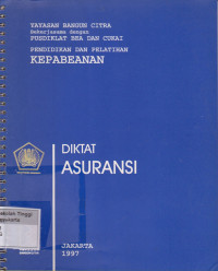 Image of Pendidikan Dan Pelatihan Kepabeanan Diktat Asuransi