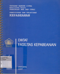 Image of Pendidikan Dan Pelatihan Kepabeanan Diktat Fasilitas Kepabeanan