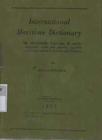 Image of International Maritime dictionary
