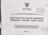 Image of Buku Tarif Bea Masuk Indonesia Indonesia Customs Tariff Book