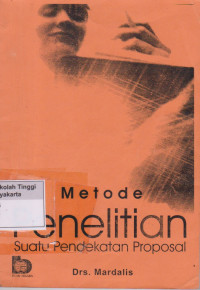 Image of Metode Penelitian : Suatu pendekatan Proposal