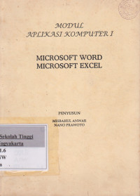 Image of Modul Aplikasi Komputer I Microsoft word microsoft excel
