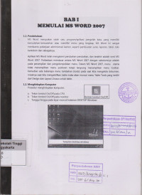 Image of BAB 1 Memulai MS Word 2007