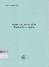Image of Officer in charge of a Navigational watch model course 7.03