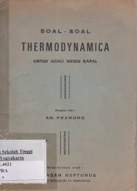 Image of Soal-soal Thermodynamica Untuk Achli Mesin Kapal