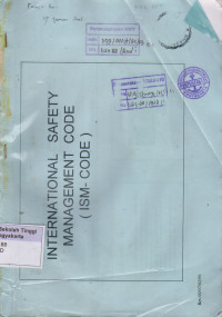 Image of International Safety Management code ( ISM - CODE )
