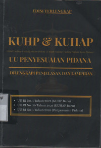 Image of KUHP & KUHAP ( Kitab undang undang hukum pidana & Kitab Undang - undang Hukum Acara Pidana ) UU Penyesuaian Pidana Dilengkapi Penjelasan dan Lampiran